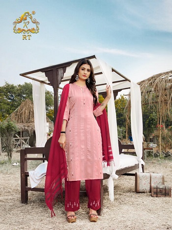 Rijiya Trends RT Brand Launches New Kurtis with Bottom And Dupatta Catalogue Vasant, Vasant Viscose Kurtis With Rayon Bottom Plazzo Catalogue In Wholesale Market, Buy Ladies Readymade Dress In Wholesale for Business